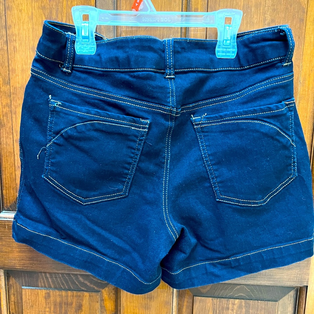 D jeans dark indigo stretch jean short size 10